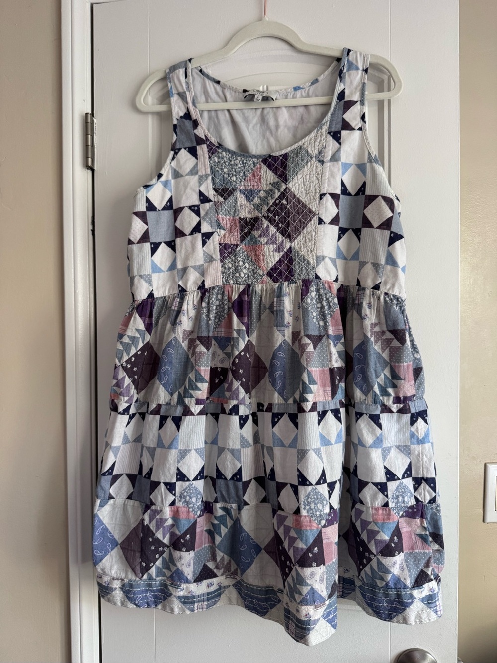 Lucky Brand Laura Ashley collaboration Sleeveless Patchwork Print Dress